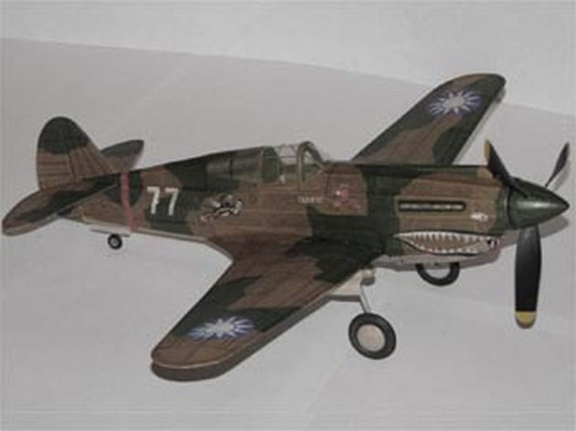 Curtiss P-40C Tiger Shark (Vector Plan)